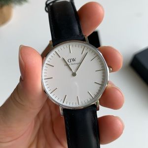 Daniel Wellington Black and Silver Watch